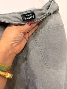 Shein Grey Wash Denim Jeans