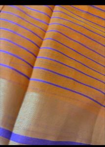 Vibrant Checked  Saree attached blouse pc
