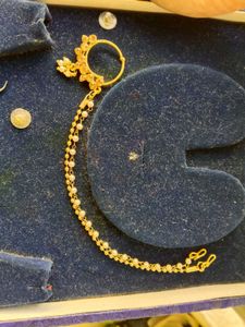 Elegant Pearl Chain Nose Ring