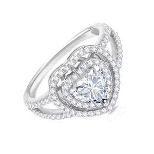 Heart Design Cubic Zirconia Ring