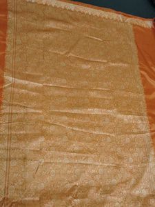 Orange 🧡 🧡 Silk Saree