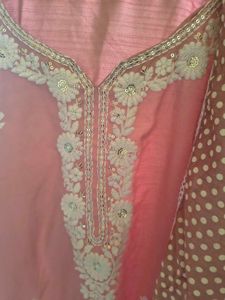 Embroidered Kurta Set with Dupatta