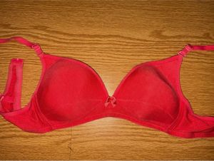 Red Padded Bra