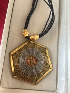 Unique Geometric  panchdhatu  Set