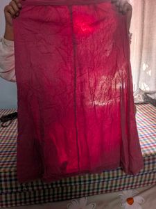 Vibrant Pink Cotton Skirt