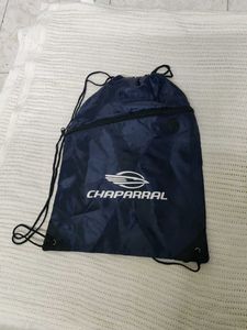Chaparral Navy Drawstring Bag
