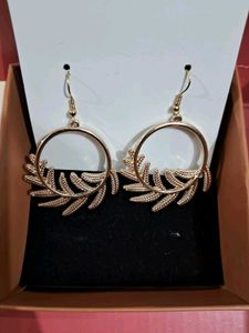 golden hoop earrings