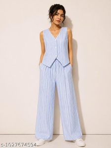 Women’s Striped Co-ord Set | M Size |Brand New|
