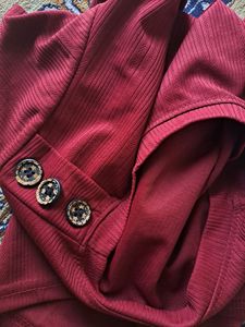 Sheer Maroon Top