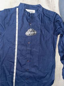 Men's Navy Blue Formal Shirt for small children’s
