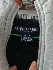 USPA Grey Zip-Up Hoodie