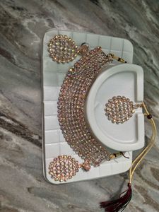 Sparkling Rose Gold Jewelry Set
