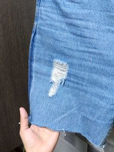 Distressed Denim Shorts