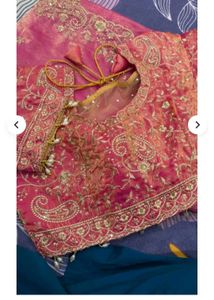 🌟Embroidered Silk Saree Blouse