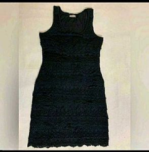 Y2k Black Lace Sleeveless Dress