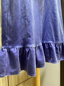 Velvet Puff Sleeve Mini Dress