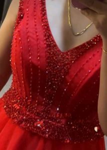 Stunning Red Embellished Gown