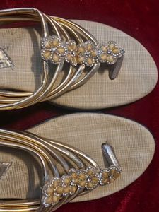 Stylish Gold Flats