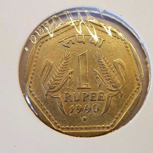 1990 One Rupee Coin For Sale