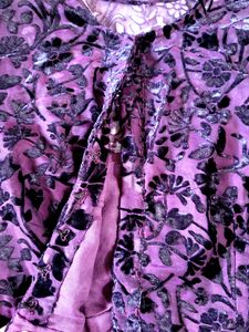 🎉 Price Drop Purple Colur Net Blouse