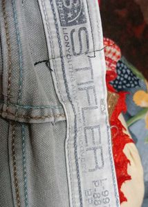 Light Wash Slim Fit Trousers