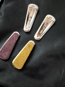 Glitter hair clips
