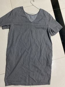 Denim Short Dress Daily Wear