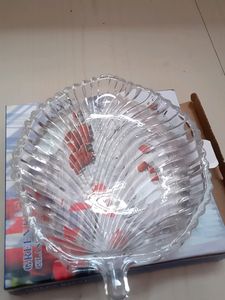 GLASS DECORATIVE BOWL FOR DRY FRUITS AND SPICES