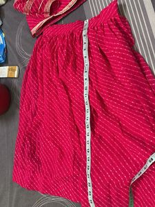 lehenga with blouse nd ruffle dupatta