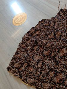 Bohemian Floral Print Maxi Skirt