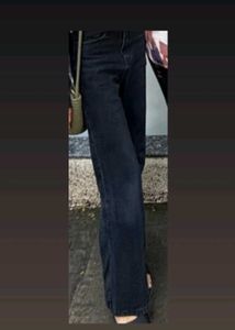 ZARA Black Straight Fit Jeans | High Waist | Size