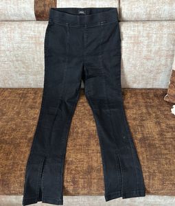 ONLY Black Split Flare Jeans
