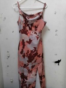 Abstract Print Slip Dress