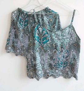 Floral Cotton Night Suit 💚