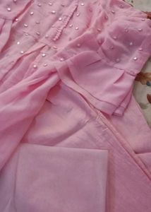 Pretty Pink Embellished Kurta Set