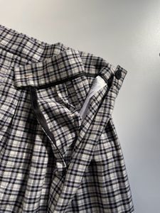 Plaid Pleated Mini Skirt
