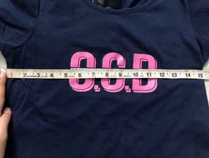 Navy Blue Crop T-shirt