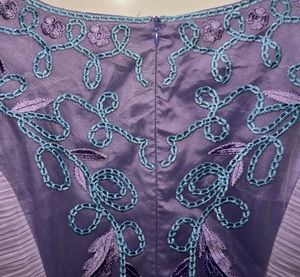 Lavender Embroidered Dress