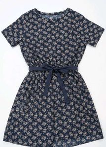 Floral Print Short Sleeve Dress