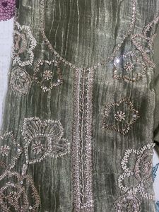 Exquisite Embellished unstitched suit