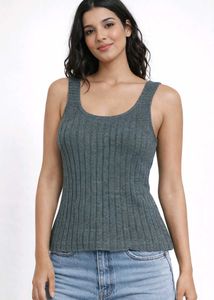 Sleeveless Knit Tank Top