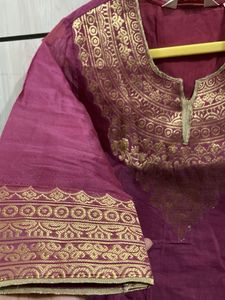 BIBA Brand ** Silk Elegant Onion Colour Kurta