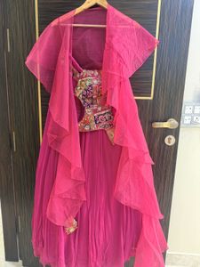 Pink Lehenga Choli (check Description) 2 pc