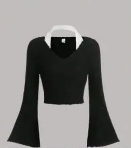 full sleeve crop top