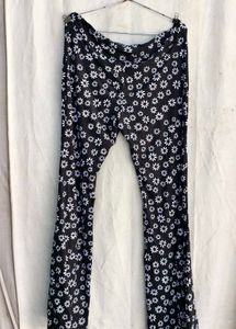 Floral Print Flared Pants