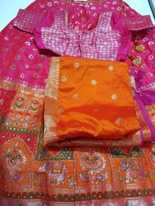 Vibrant Indian Lehenga Skirt