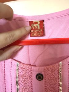 👚Pink Cotton Blend Top XXL (44”)