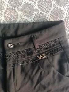 Stylish Black Shorts with Embellishments
