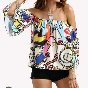 3-Piece Pop Art Co-ord Set with Detachable Sleeves