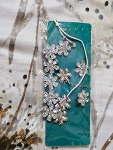 Stunning Flower Design Necklace Set
